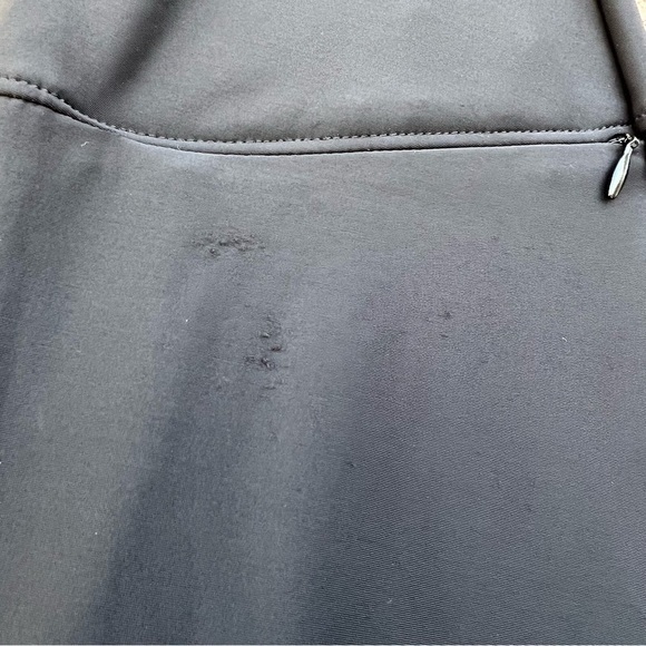 $124 Miraclesuit Fit & Flair Tummy Control Swim Skirt Sz 14 Black Zip Pocket - Picture 10 of 16